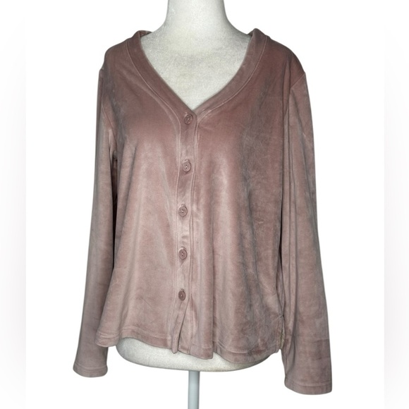 Top Pants Cupcakes & Cashmere Pink FULL SET Soft Fabric Elegant Design SZ Medium - Picture 2 of 16